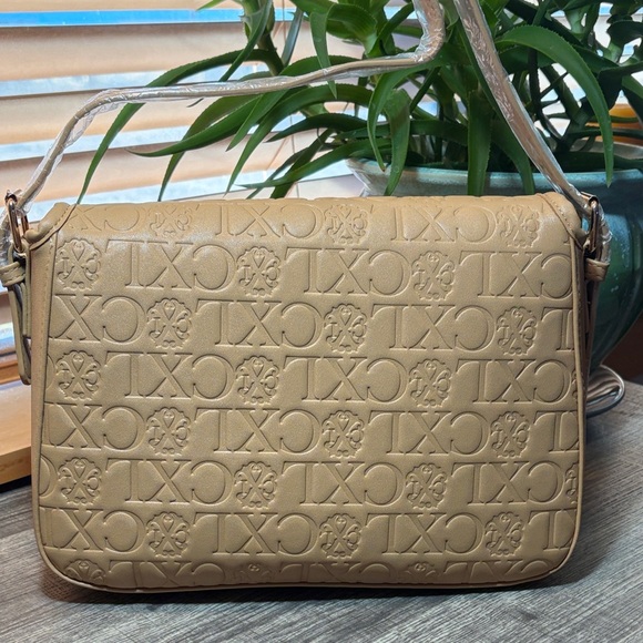 Christian Lacroix Toffee Embossed Shoulder Bag - Picture 4 of 13